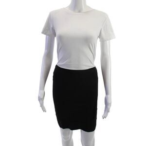 BCBGMAXAZRIA Womens Bandage Pencil Skirt Black Short Size XS